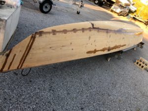 新たにハーリー舟がやってきました（現在メンテナンス中）