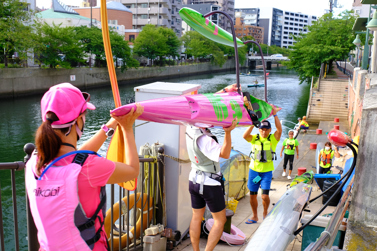 横浜でアウトリガーカヌー体験